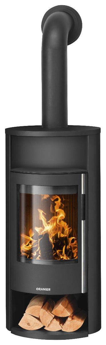 Oranier Kaminofen Polar Neo 6, Stahl Schwarz | Holzfach offen | klimaworld.com