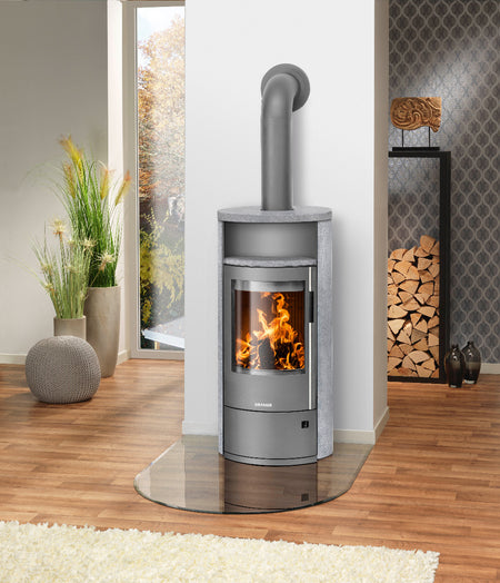 Oranier Kaminofen Polar Neo 6 Stahl Gussgrau, Speckstein Ambiente | klimaworld.com