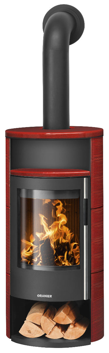 Oranier Kaminofen Polar Neo 6 Stahl Schwarz, Keramik Paprika | klimaworld.com