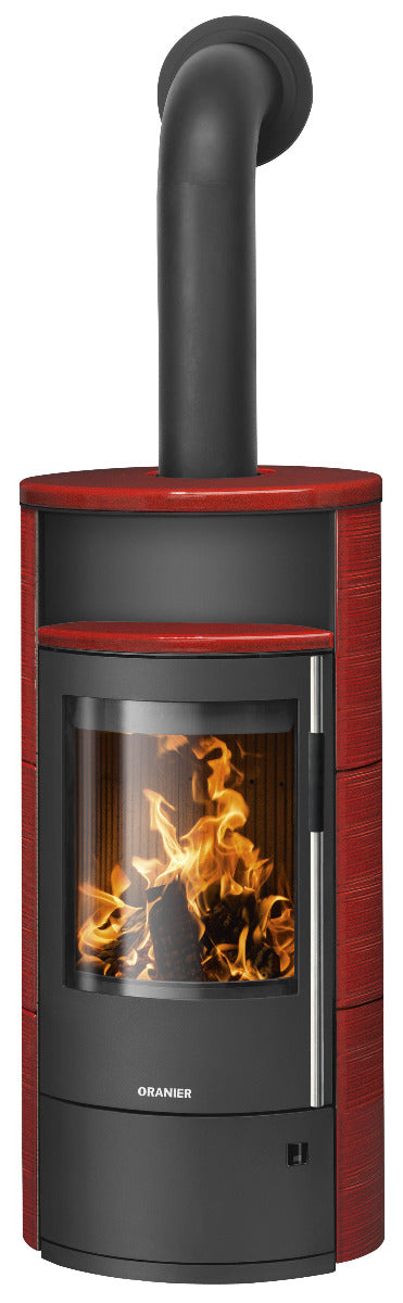 Oranier Kaminofen Polar Neo 6 Stahl Schwarz, Keramik Paprika | klimaworld.com