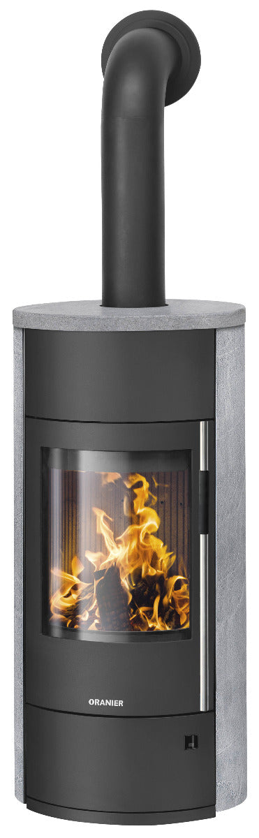 Oranier Kaminofen Polar Neo Vantage W+ Stahl Schwarz, Speckstein | klimaworld.com