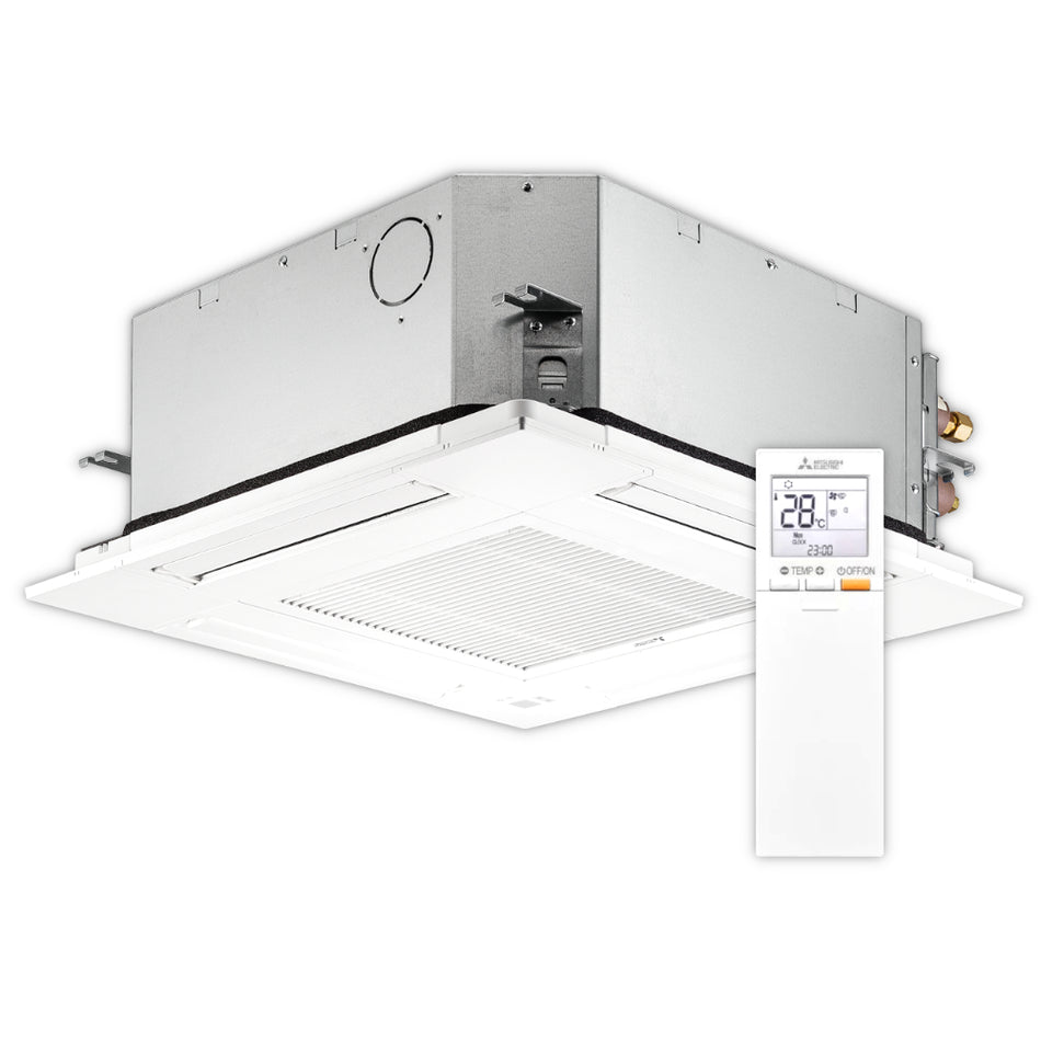 Mitsubishi Klimaanlage 4-Wege-Deckenkassette SLZ-M25FA2 + Blende | 2,5 kW | Klimaworld.com