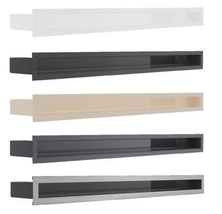 Kratki Lüftungsgitter - 5 verschiedene Farben | 60x800x98 mm