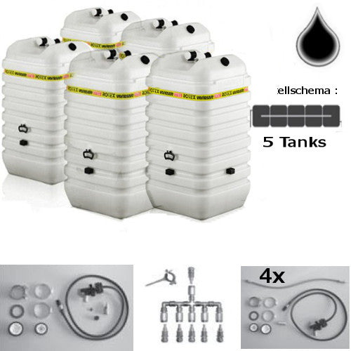 OTEX Sicherheizöltank für Hochwasser im Tank WSF755 5x750 L + Grundpaket WA +WB+ VWS