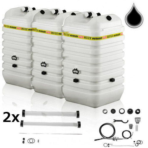 ROTEX Variosafe Heizöltank im Tank 3x 750 L + Grundpaket ANK+2xB2, Aufstellvariante VSF (Öltanks)