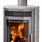 Justus | Kaminofen | Usedom 7 | 7 kW | Stahl Gussgrau, Speckstein