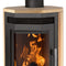 Justus | Kaminofen | Usedom 5 | 5,5 kW | Stahl Schwarz, Sandstein