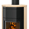 Justus | Kaminofen | Usedom 5 W+ 2.0 | 5,5 kW | Stahl Schwarz, Sandstein