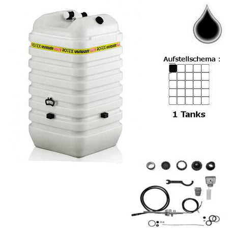 ROTEX Variosafe Heizöltank im Tank 1x600 L + Grundpaket ANK VSF