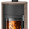 Oranier | Kaminofen | Polar Neo Aqua | 10 kW | Schwarz, Keramik Grappa
