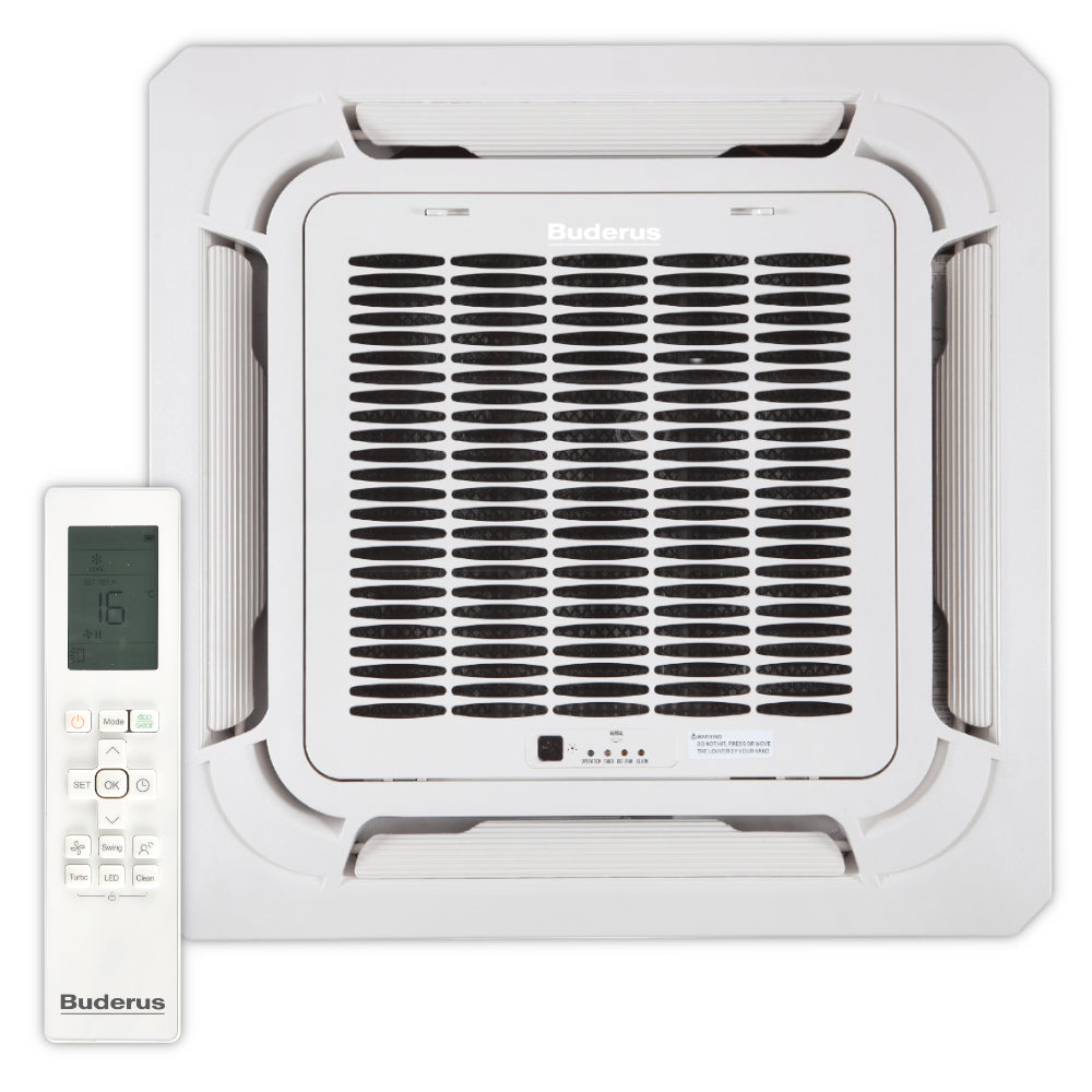 BUDERUS  Deckenkassetten-Set AC166i MS 4CC | 2,1 kW + 3,5 kW | klimaworld.com