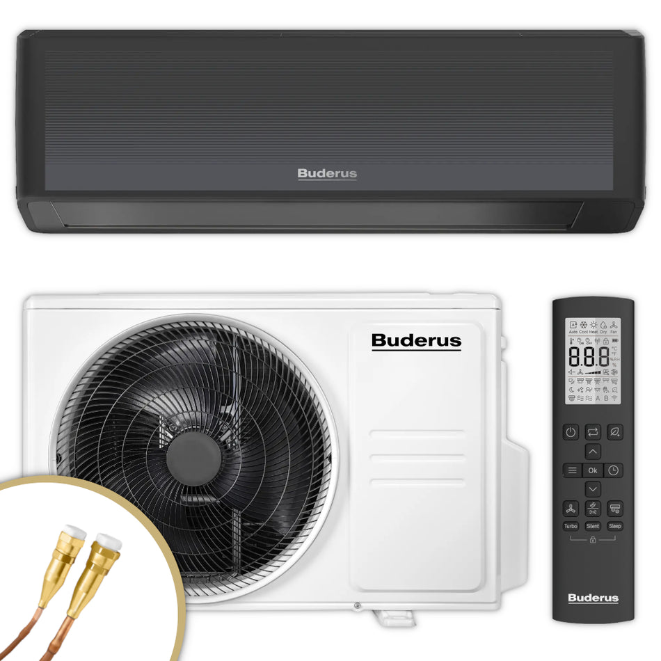 Buderus Split Klimaanlage AC186i.3-3,5|Schwarz| Klimaworld.com