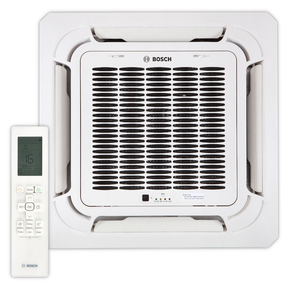 BOSCH Klimaanlage 4-Wege-Deckenkassette + Blende | CL5000iM 4CC 21 E | 2,0 kW | klimaworld.com