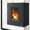 Oranier | Pelletofen | Boreas 2 | 8 kW | Marmorweiß | Rauchrohranschluss hinten