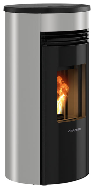 Oranier Pelletofen Sando 50 Stahl Schwarz, Taupe | klimaworld.com