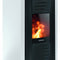 Justus | Pelletofen | Sirkos 2.0 | 6 kW | Seidenweiß, Stahl Schwarz