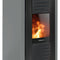 Justus | Pelletofen | Sirkos 2.0 | 6 kW | Taupe, Stahl Schwarz