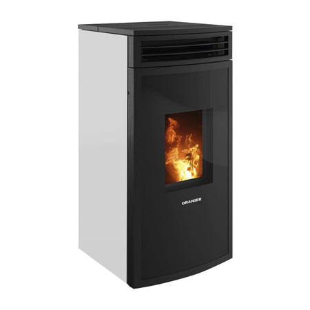 Oranier | Pelletofen | Neta | 8 kW | Seidenweiß | klimaworld.com