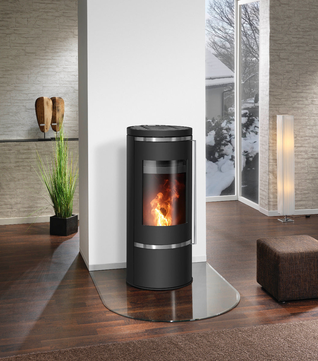 Oranier Pelletofen Carus Aqua 2.0 Schwarz, Ambiente | klimaworld.com