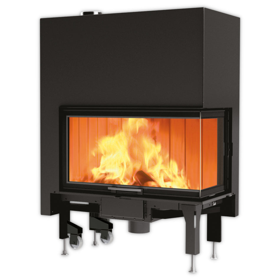 Edilkamin Kamineinsatz Windo2 95 | 14,5 kW | Seite Eckscheibe wählbar