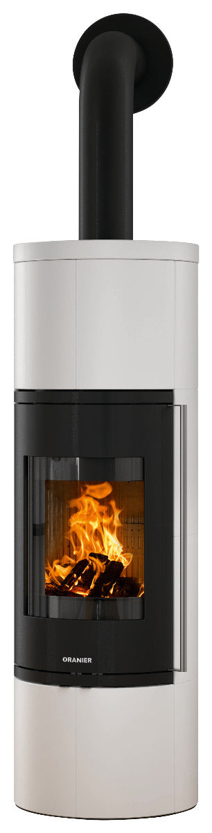 Oranier Kaminofen Arkona W+ 2.0 Keramik Seidenweiß | klimaworld.com