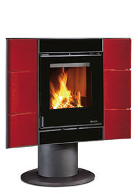 Holzofen Carillon 16:9 La Nordica Carillon Flat 6kW bordeaux