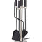 TermaTech | Kaminbesteck 11 | Fuss: rund/Stahl, H: 650mm | Edelstahl