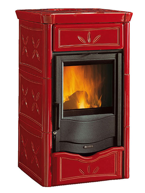 La Nordica Kachel-Kaminofen TermoNicoletta Bordeaux 13,5kW