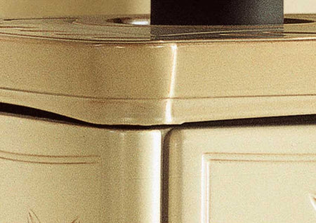 La Nordica Kachel-Kaminofen TermoNicoletta Bordeaux/Cappucino 13,5kW
