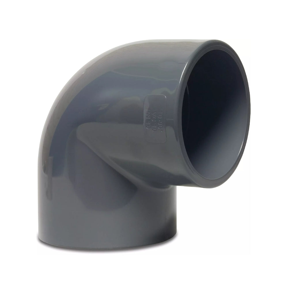 90° Winkelstück mit Klebemuffe 50 mm