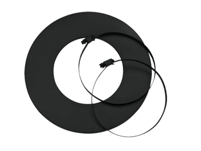 Justus Rosette mit Klemmschelle, schwarz | klimaworld.com