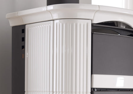 La Nordica Wasserführender Kaminofen Norma Classic weiss 19,5 kW 