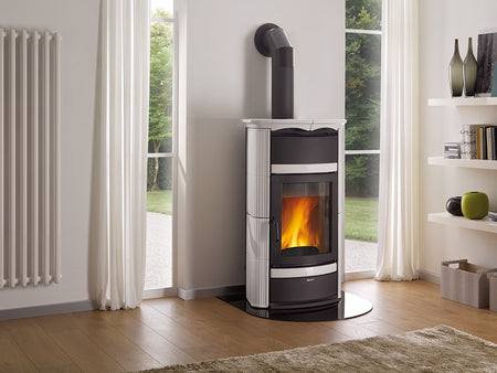 La Nordica Wasserführender Kaminofen Norma Classic weiss 19,5 kW 