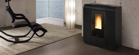 Pelletofen La Nordica Glenda WiFi schwarz inkl. Pellets 