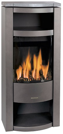 ORANIER | Main Panorama Gas Typ 60-57 | 5,0 kW | mit Abdeckplatte Speckstein