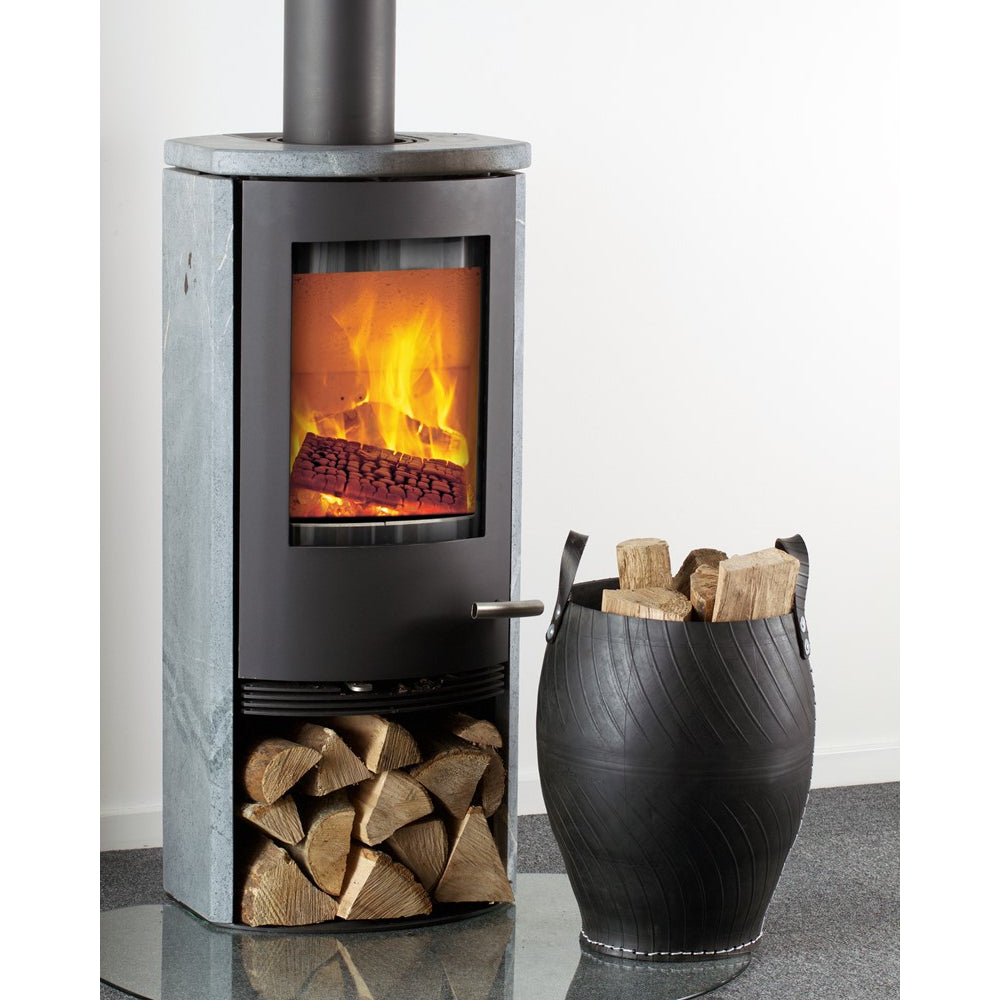TermaTech | Holzeimer ''Reifen'' | 400×500 mm | Schwarz