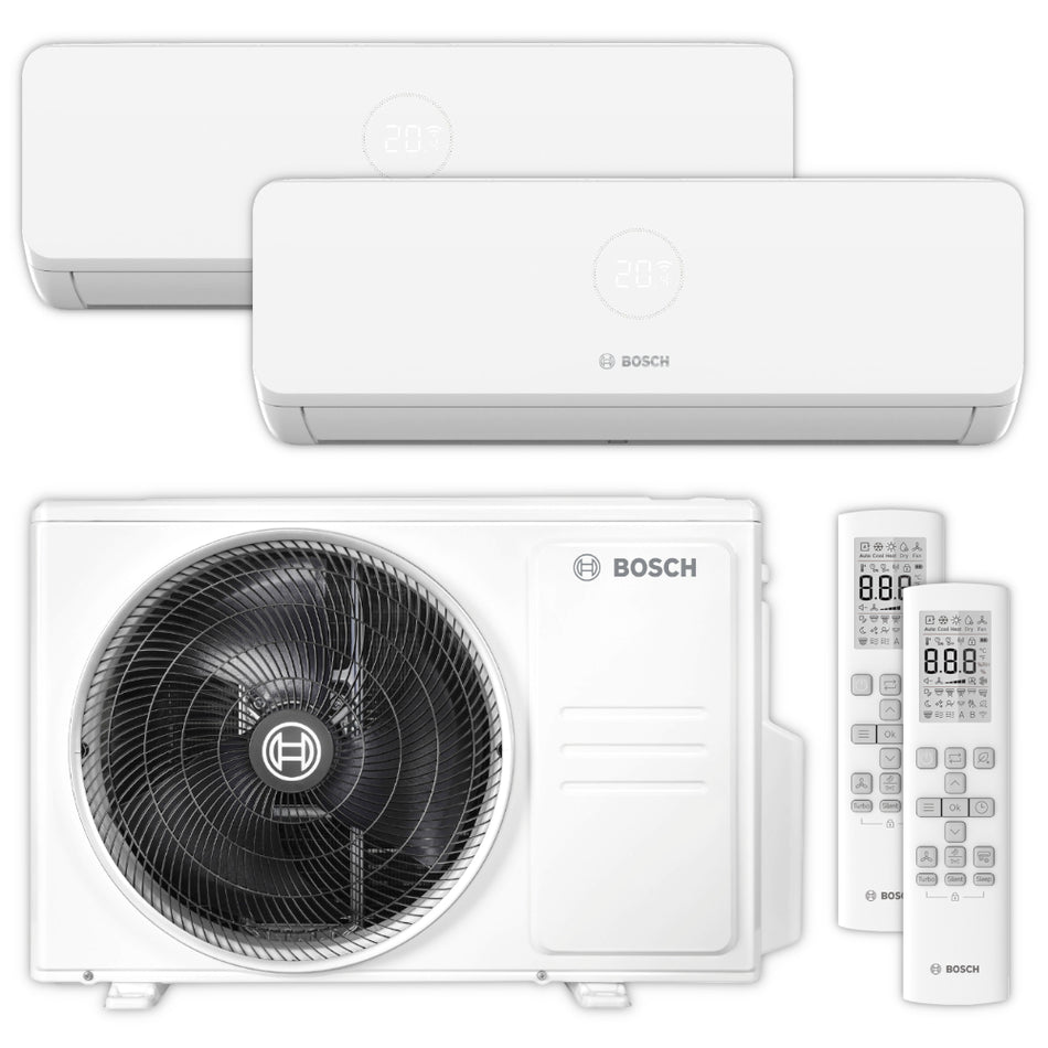 BOSCH Multisplit Klimaanlage Set | Climate 5000 M | 2,6 kW + 3,5 kW