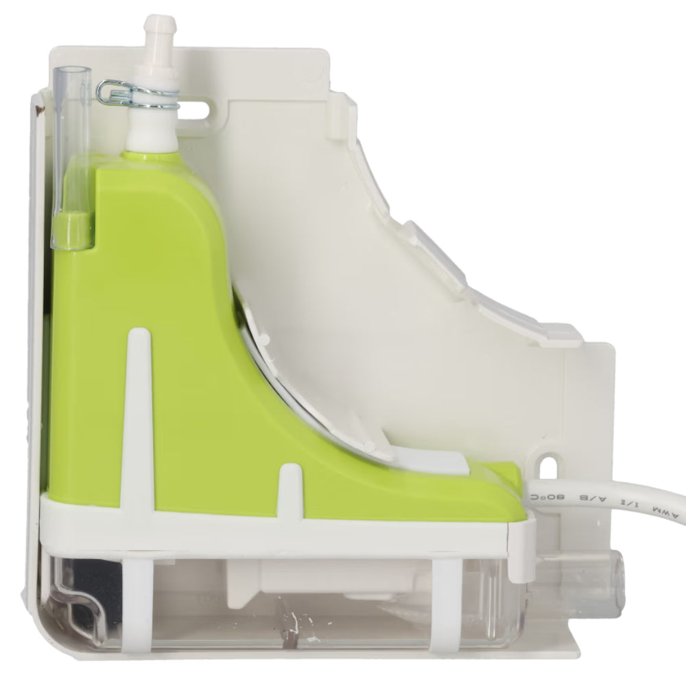 Aspen Silent+ Mini Lime im Querschnitt mit reinweissem Gehaeuse, limegruener Einheit und transparentem Bereich | klimaworld.com
