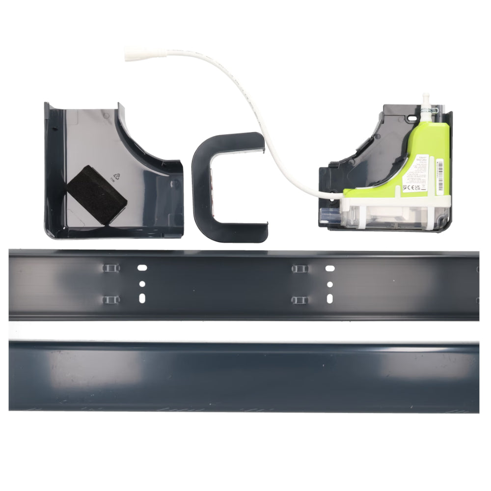 Aspen Silent+ Mini Lime im Querschnitt mit anthrazitem Gehaeuse, transparenten Bereichen und limegruener Einheit | klimaworld.com