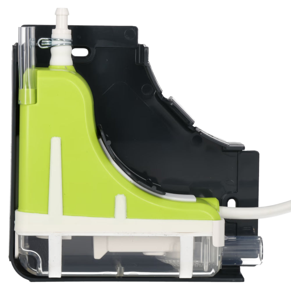Aspen Silent+ Mini Lime im Querschnitt mit anthrazitem Gehaeuse, limegruener Einheit und transparentem Bereich | klimaworld.com