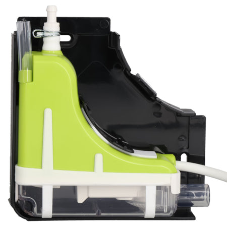 Aspen Silent+ Mini Lime im Querschnitt mit schwarzem Gehaeuse, limegruener Einheit und transparentem Bereich | klimaworld.com