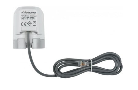 Homematic IP Stellmotor motorisch in Weiss mit Anschlusskabel in Grau | Klimaworld.com