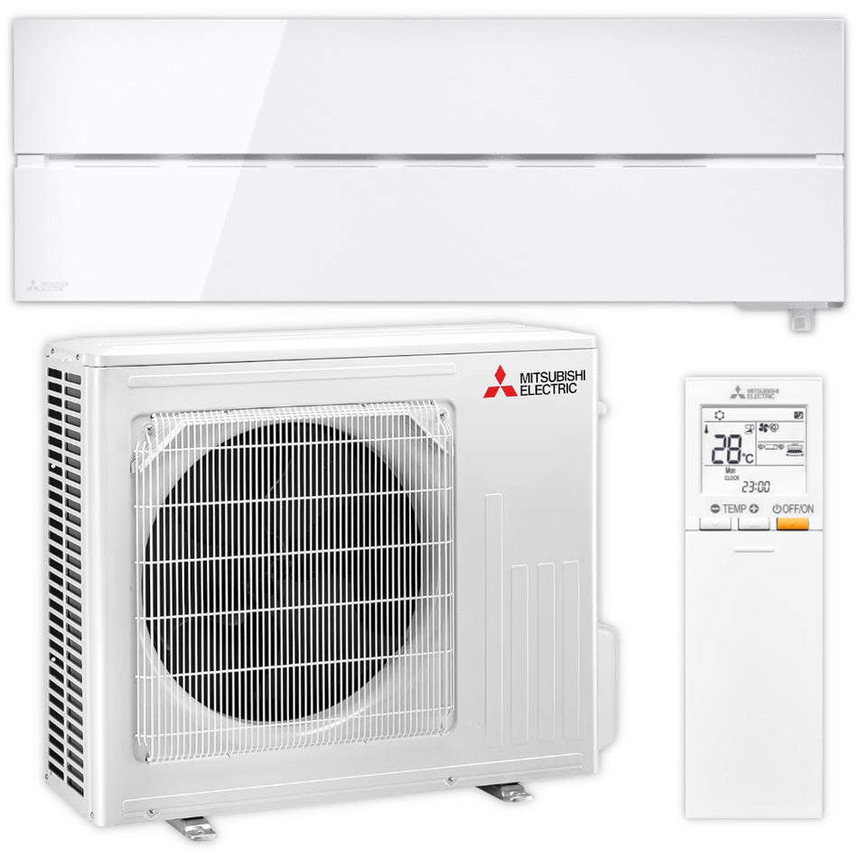 Mitsubishi Klimaanlage Set | MSZ-LN | Hyper Heating | Natural White | 5,0 kW