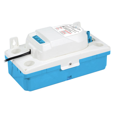 Mundoclima Easy Magna Flow Kondensatpumpe in Weiss und Blau mit Kabel und Montagehalterung | Klimaworld.com
