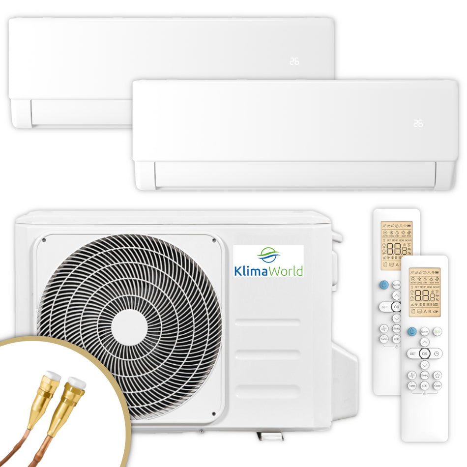 KlimaWorld Multisplit Klimaanlage | NEXA S5 E Duo | 2x2,6 kW | Quick-Connect