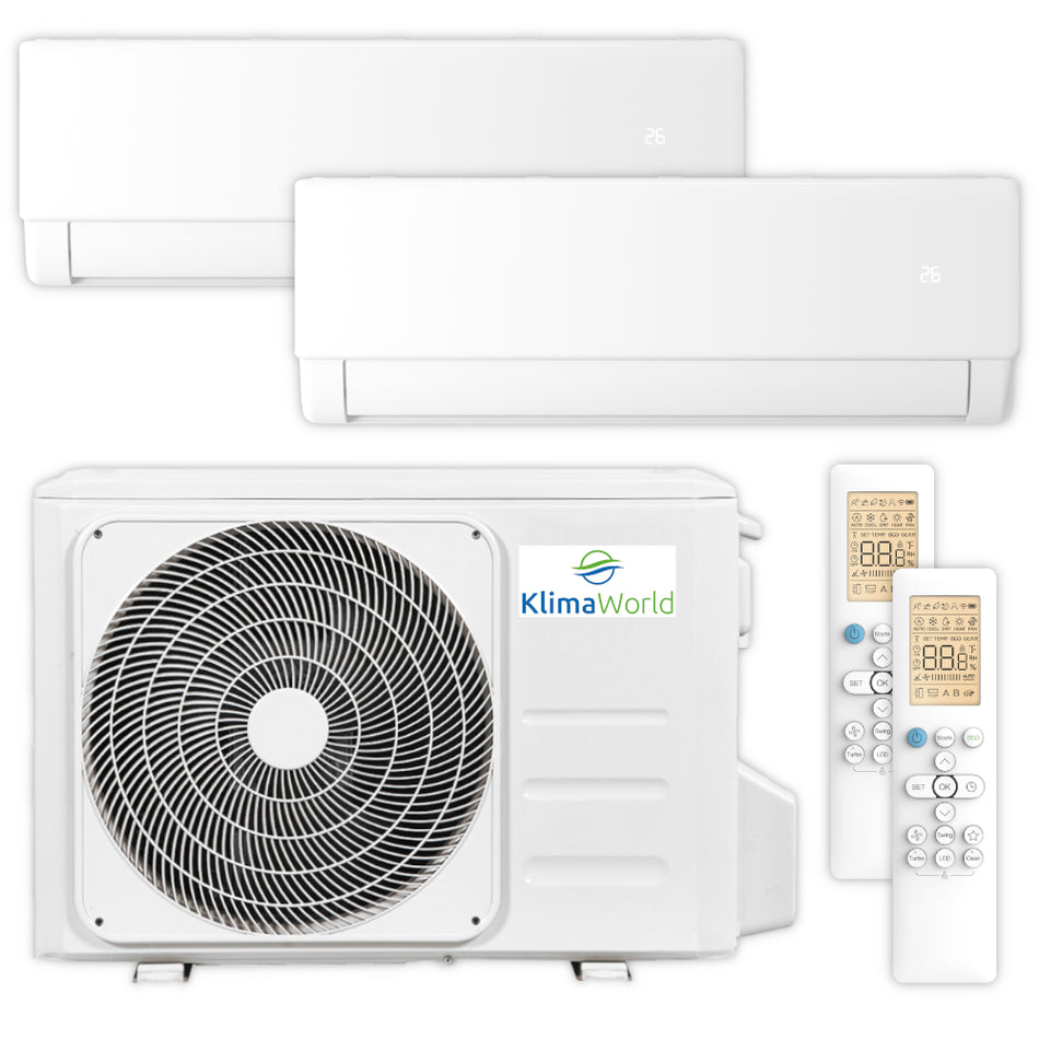 KlimaWorld Multisplit Klimaanlage Set | NEXA S5 E Duo | 2,6 kW + 2,6 kW
