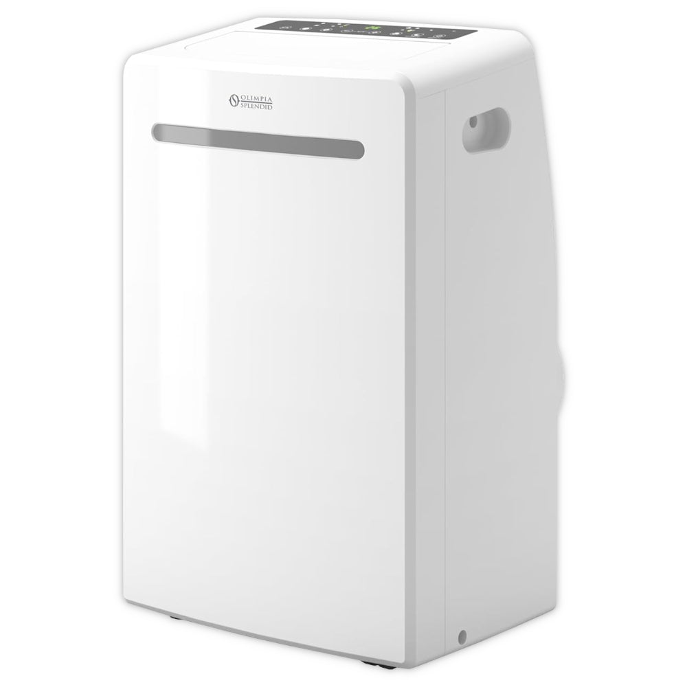 OLIMPIA SPLENDID DOLCECLIMA AIRA, weisse mobile Klimaanlage mit Display, Griff und Luftauslass, Rollen | Klimaworld.com
