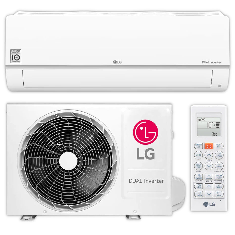 LG Split Klimaanlage Komplett-Set | STANDARD PLUS PZ12EY | 3,5 kW