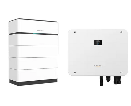 Sungrow weisses Batterieset bestehend aus Batteriespeicher und Wechselrichter | Klimaworld.com