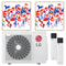 LG Multisplit Klimaanlage | ARTCOOL GALLERY | 2,6 kW + 2,6 kW
